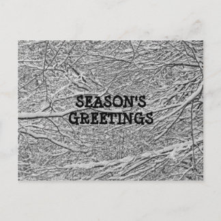 Snowy Branches Grußkarte Postkarte