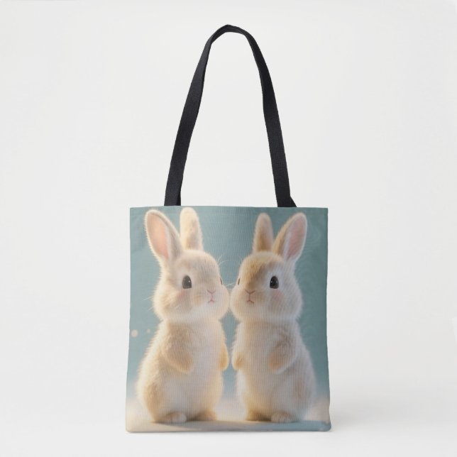 Snowy Bunny Tote Bag (Vorderseite)
