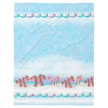 Snowy Candy Cane Forest Winter Szene