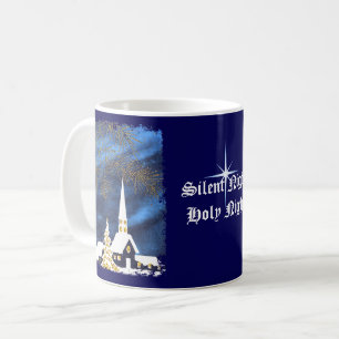 Snowy Christmas Church Coffee Tasse