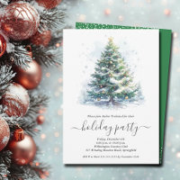 Snowy Christmas Tree Party