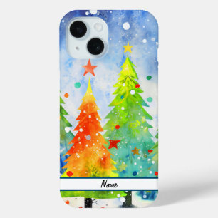 Snowy Christmas Trees Case-Mate iPhone Hülle