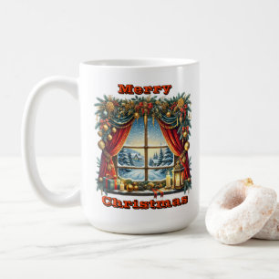 Snowy Christmas Window Charm Kaffeetasse