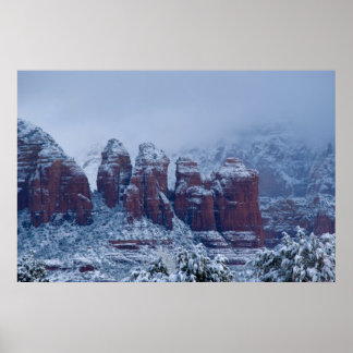 Snowy Coffee Pot Rock 2736 Poster