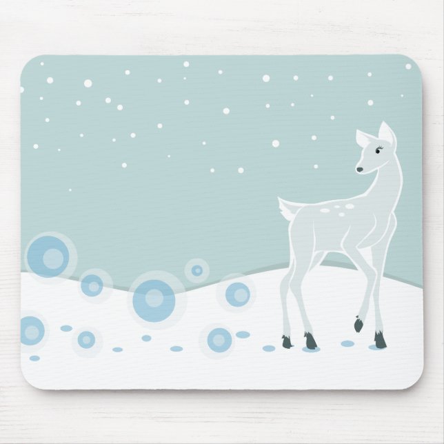 Snowy Deer Mousepad (Vorne)