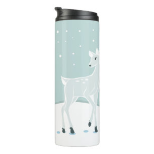 Snowy Deer Thermosbecher