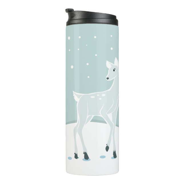 Snowy Deer Thermosbecher (Nach rechts gedreht)