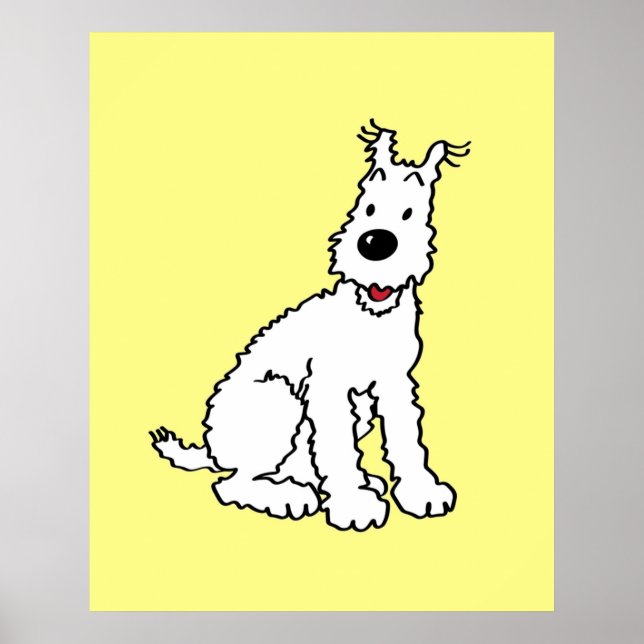 Snowy dog Tin Tin Poster (Vorne)