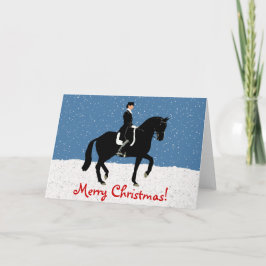 Snowy Dressage Pferd Weihnachten