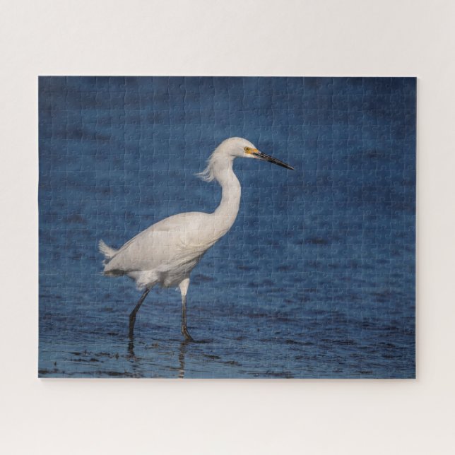 Snowy Egret am Nordstrand Puzzle (Horizontal)