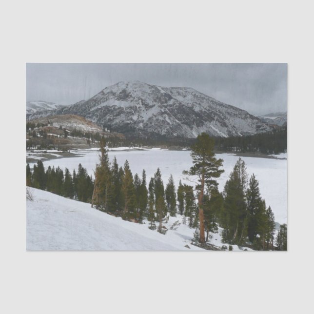 Snowy Ellery Winter Landschaft Seidenpapier (Vorderseite)