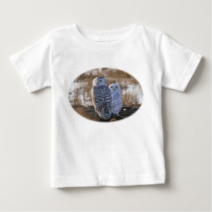Snowy-Eulen-Paare Baby T-shirt