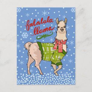 Snowy Falalala Llama Postkarte