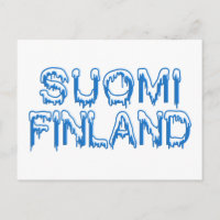 Snowy Finland Postcard, anpassen