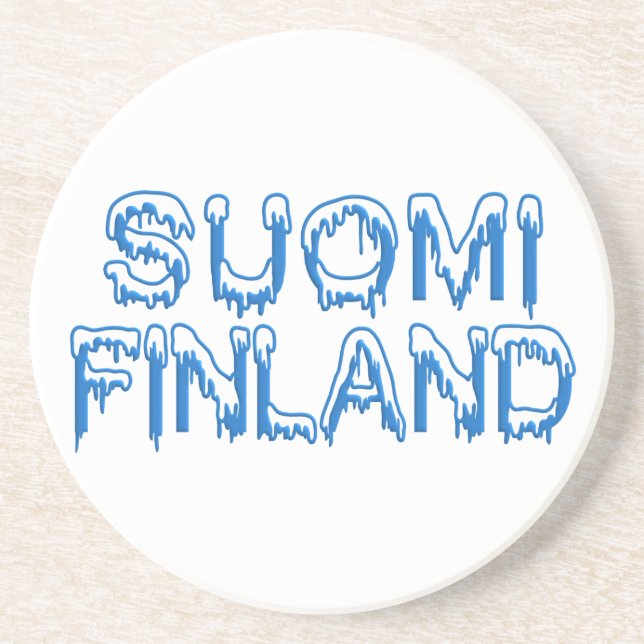 Snowy Finland Untersetzer (Vorne)
