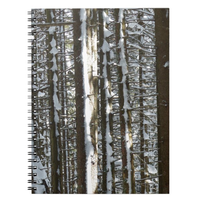 Snowy Fir Tree Notizblock (Vorderseite)