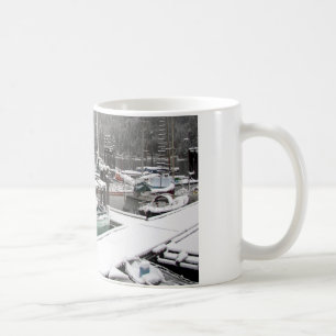 Snowy Fishing Boats - Captain's Tasse