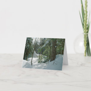 Snowy Forest Christmas Card Mt Washington NH Karte