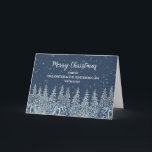 Snowy Forest Daughter & Daughter im Gesetz Weihnac Karte<br><div class="desc">Frohe Weihnachten für Tochter und Tochter in der Rechtskarte mit einem schneebedeckten Wasserfarbenwald in der Nacht und nachdenklichen Vers.</div>