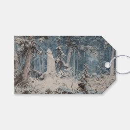 Snowy Forest im Winter (von Andreas Achenbach) Geschenkanhänger