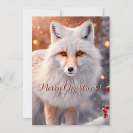 Snowy Fox auf dem Laufenden Weihnachten