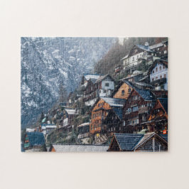 Snowy Gebäude Fotografie Extreme Jigsaw Puzzles