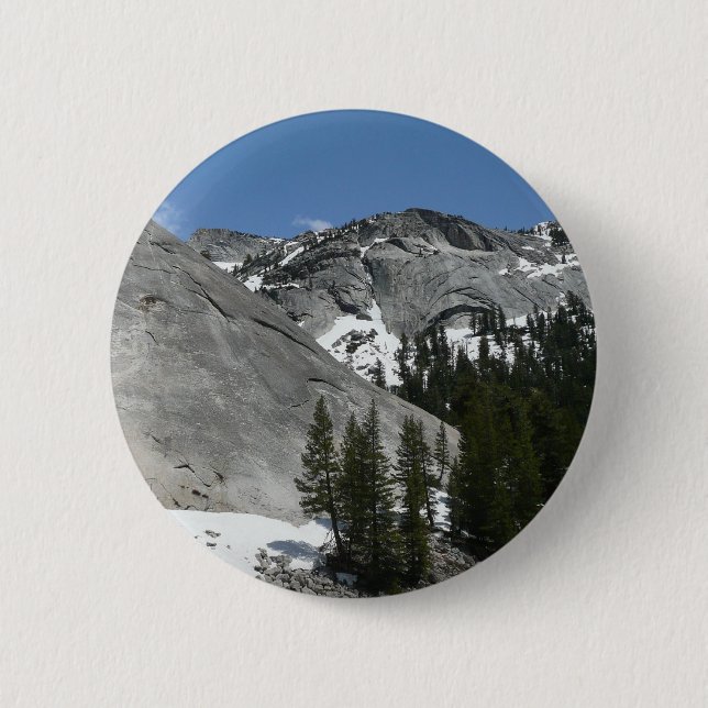 Snowy Granite Domes I im Yosemite Nationalpark Button (Vorderseite)