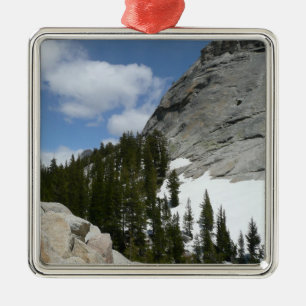 Snowy Granite Domes II Yosemite Nationalpark Silbernes Ornament