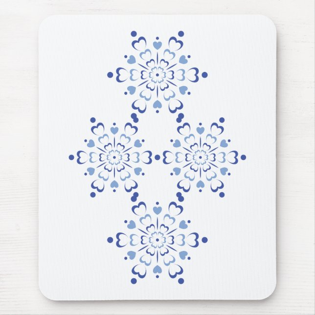 Snowy Heartburst Mousepad (Vorne)