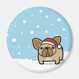 Snowy-Kitz Frenchie Magnet