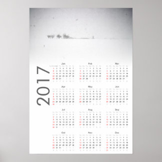Snowy Landscape Kalender 2017 Poster