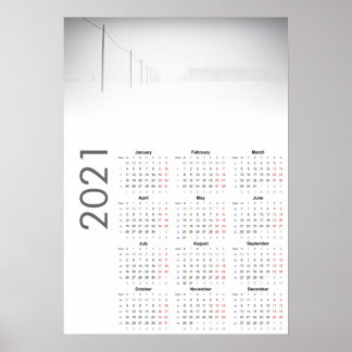 Snowy Landscape Kalender 2021 Poster