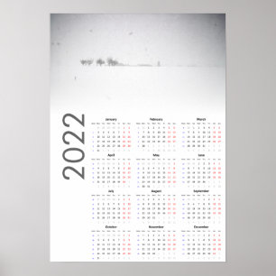 Snowy Landscape Kalender 2022 Poster