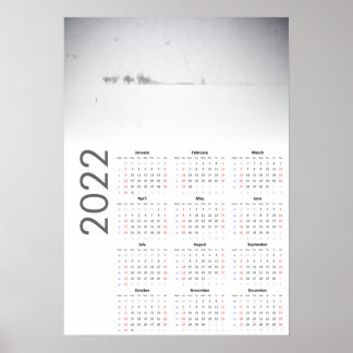 Snowy Landscape Kalender 2022 Poster