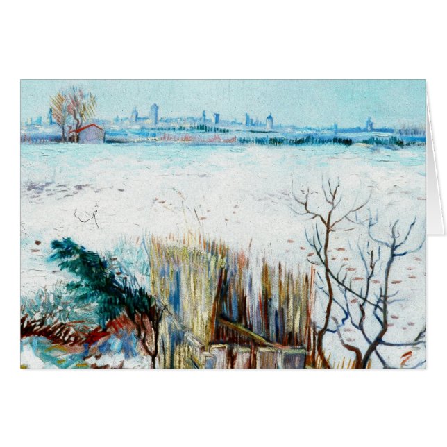 Snowy Landscape with Arles by Vincent van Gogh (Vorderseite (Horizontal))