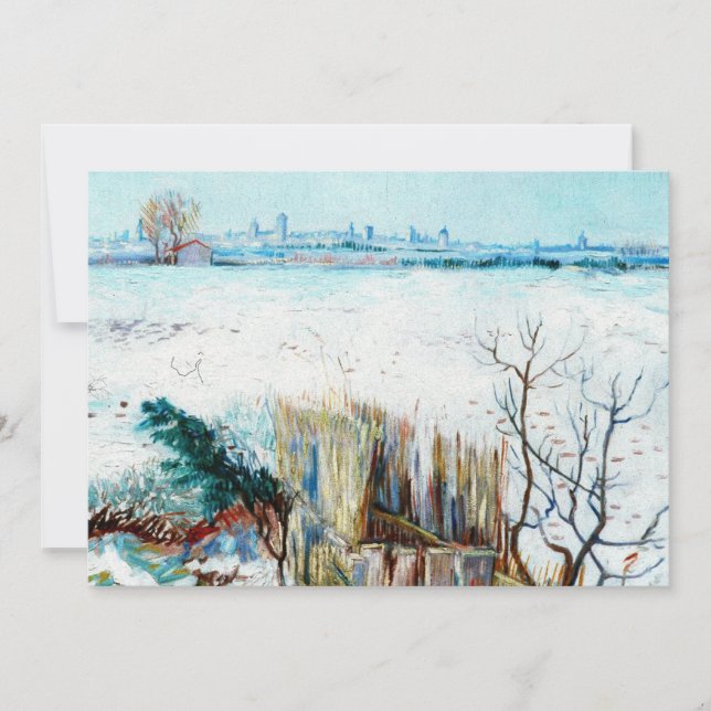 Snowy Landscape with Arles by Vincent van Gogh (Vorderseite)