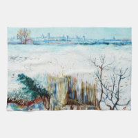Snowy Landscape with Arles by Vincent van Gogh