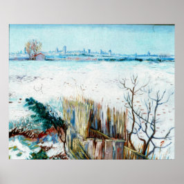 Snowy Landscape with Arles by Vincent van Gogh Poster