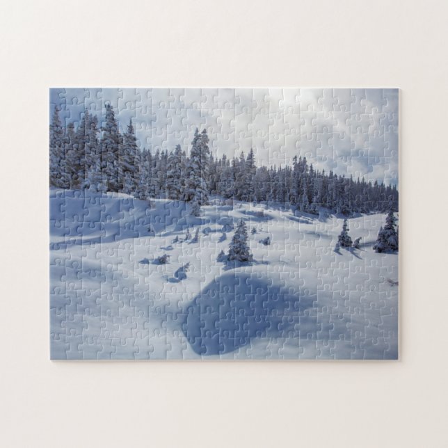 Snowy-Landschaft Puzzle (Horizontal)