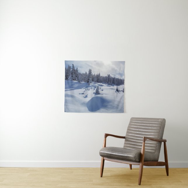 Snowy-Landschaft Wandteppich (Beispiel (Horizontal))