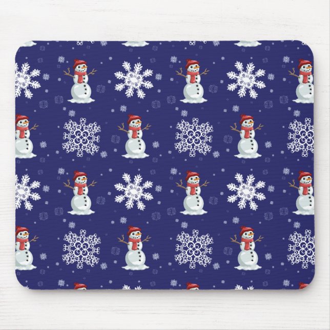 Snowy-Männer Mousepad (Vorne)
