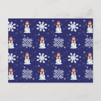 Snowy-Männer Postkarte