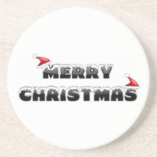 SNOWY MERRY CHRISTMAS GETRÄNKEUNTERSETZER