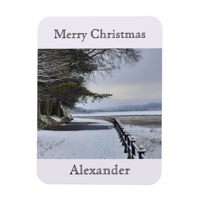 Snowy Morning flexibel Magnet (Vertikal)