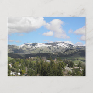 Snowy Mount Diablo Postkarte
