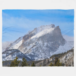 Snowy Mountain Fleece Blanket