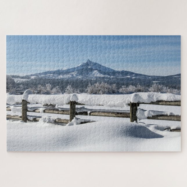 Snowy Mountain Landschaftlich Jigsaw Puzzle (Horizontal)