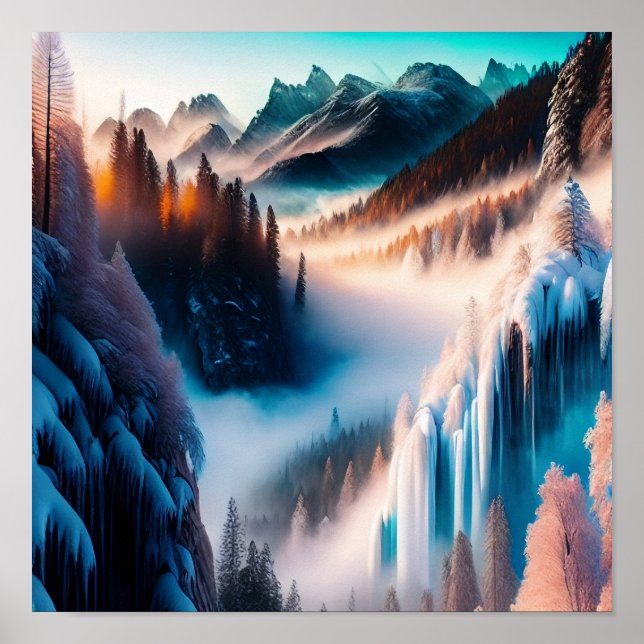 Snowy Mountain Poster (Vorne)