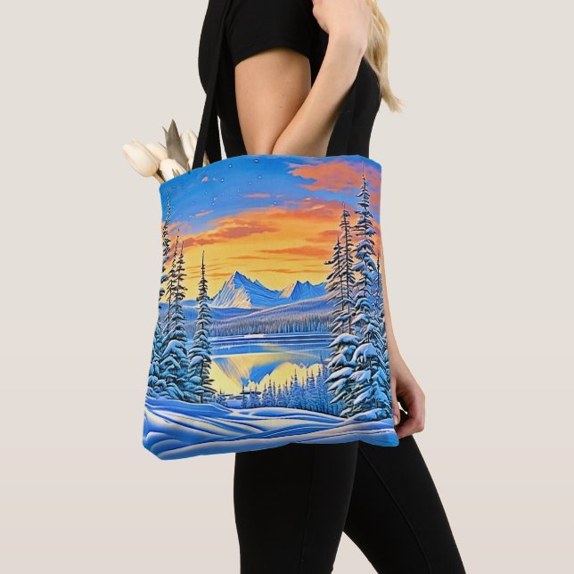 Snowy Mountain Sunset Glow (Von Nahem)