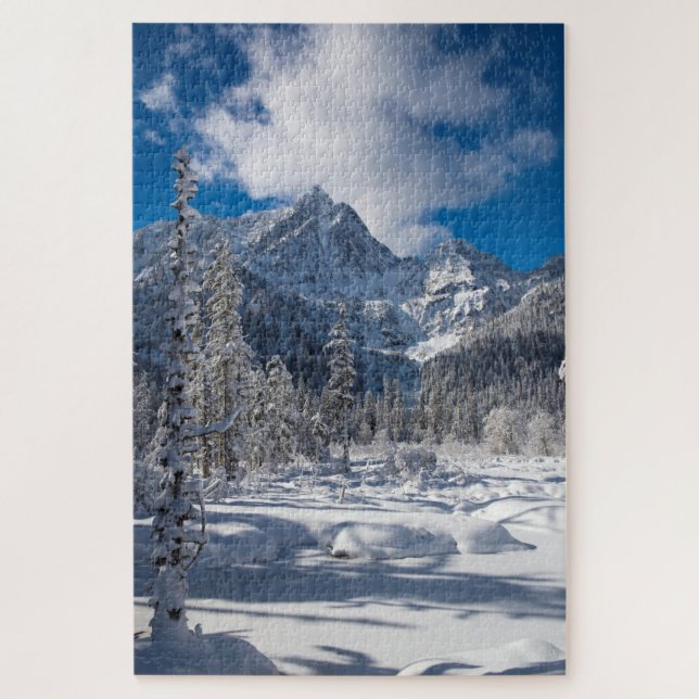 Snowy Mountain Wonderland Puzzle (Vertikal)